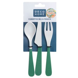 Set de Cubiertos DECO HOME Selva Mágica 3un