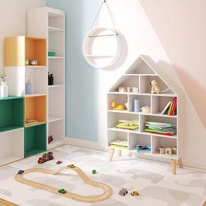 Librero Infantil TU MESITA Fonsi color Blanco con Estantes