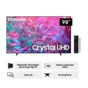 Televisor Samsung LED 98" Crystal UHD 4K Tizen OS Smart TV DU9000