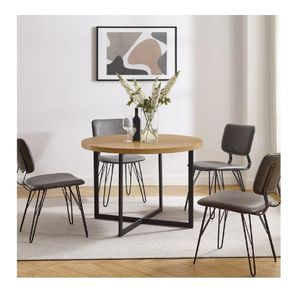Mesa de Comedor Circular TU MESITA Polo color Duna