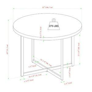 Mesa de Comedor Circular TU MESITA Polo color Duna