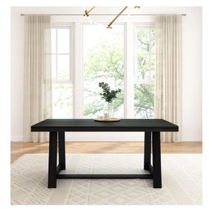 Mesa de Comedor Clásica TU MESITA Collins color Negro