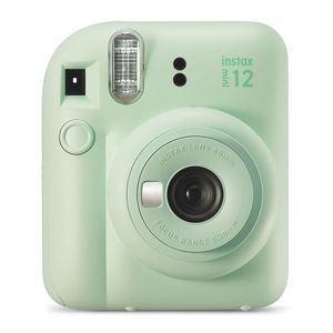 Combo Cámara Fujifilm Instax Mini 12 lente 60mm, verde + Pack 10 + Cupón