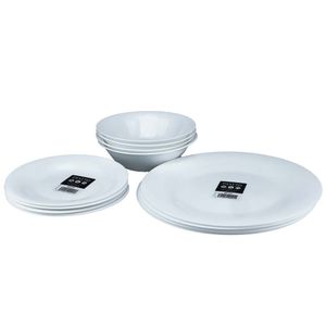 Set de Vajilla PIATTO Vidrio Opalino 12pzas