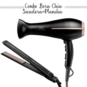 Combo Plancha Alisadora Gama Chía Led  Secadora Gama Bora Chía 2200w.