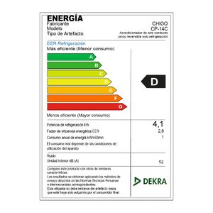 Aire Acondicionado Portátil Chigo De 14,000 Btu/H Convencional Frío Solo