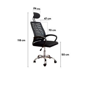 Silla De Oficina Ergonómica Zenith - Negro