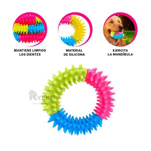 Aro de Juguete Pet de 11 cm Multicolor Y+Papel de Regalo