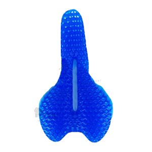 Asiento de Gel para Bicicleta con Funda Protectora Azul