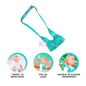 Arnes Infantil para Aprender a Caminar Verde Agua Y+Agendita