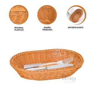 Cesta Decorativa para Almacenar de Color Marron Y+Stickers