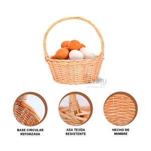 Canasta para Organizar Accesorios de Color Marron Y+Stickers