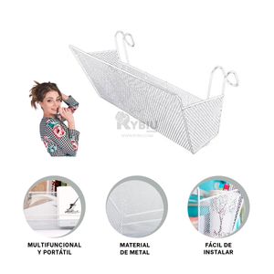 Cesta Versatil de Puerta en Blanco Y+Papel de Regalo