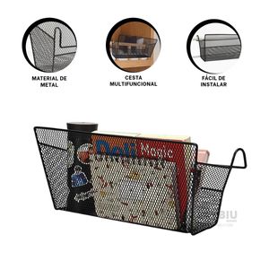 Cesta Versatil de Puerta en Color Negro Y+Papel de Regalo