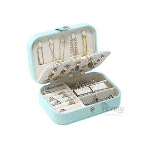 Joyero Organizador Desmontable en Celeste Claro