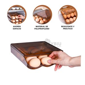 Organizador Util para Guardar Huevos Color Marron Y+Agendita