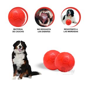 Pelota Compacta Talla S de Tono Rojo Y+Papel de Regalo
