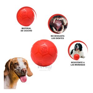 Pelota Compacta Talla L de Tono Rojo Y+Papel de Regalo