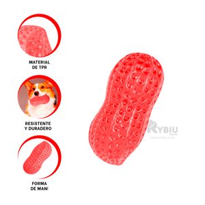 Juguete Mordisqueable para Canino en Color Rojo Y+Agendita