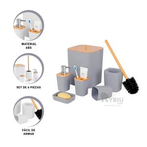 Organizador Elegante de Color Gris Y+Papel de Regalo