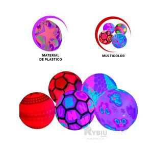 Pelota Luminosa en Multicolor Y+Agendita