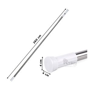 Tubo Ajustable Resistente para Ducha de Baño de Color Plomo