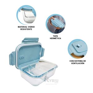 Taper Moderno con 2 Divisiones y con Tapa Celeste