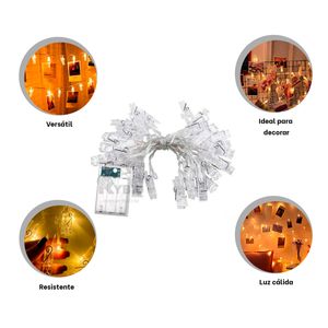 Luces Decorativas Calida para Fotos Y+Agendita