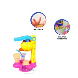 Plastilina Maquina de Helado en Amarillo Y+Papel de Regalo