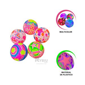 Pelota Resplandeciente en Multicolor Y+Stickers