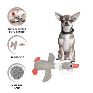 Peluche para el Hogar de Pato en Plomo Y+Papel de Regalo