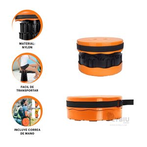 Silla Enrrollable y Duro en Color Anaranjado Y+Agendita