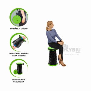Silla Vertical Plegable y Comoda en Color Verde Y+Stickers