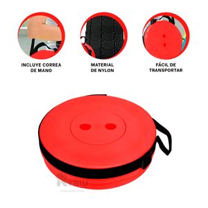 Silla de Viaje Versatil con Seguro Color Rojo Y+Stickers