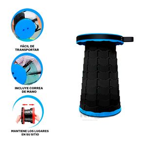 Silla Ergonomica para Salir al Aire Libre en Azul Y+Stickers