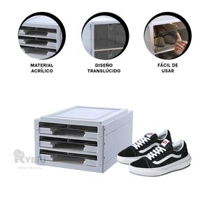 Zapatera Duradera en Color Blanco Y+Papel de Regalo