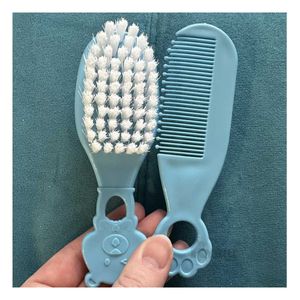 Kit de 6 Piezas de Aseo con Mango Ergonómico para Bebe Azul