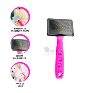 Peineta Portátil Pet para Pelo en Tono Fucsia Y+Agendita