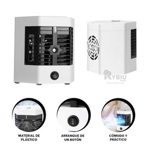 Enfriador Portatil de Color Blanco Y+Stickers