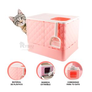 Arenero Base Movil y Pala Coladora Rosado Y+Papel de Regalo