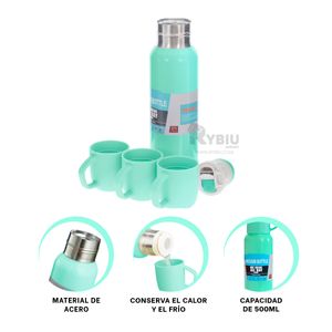 Termo Resistente al Calor de Color Verde