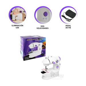 Maquina de Coser Pequeña para Escritorio en Multicolor