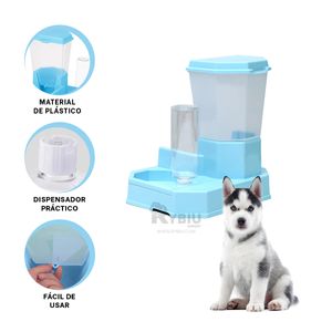 Dispensador para Suministro de Alimentos Celeste Y+Agendita