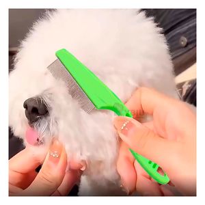Peine Saca Pulgas para Mascotas Tono Verde Y+Papel de Regalo