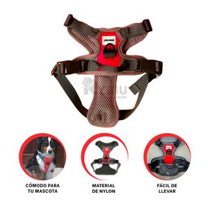 Arnes para Entrenar Perritos Talla S Color Rojo Y+Stickers