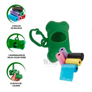 Set de Limpieza para Residuos de Perros Verde Y+Agendita