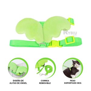 Arnes para Perros en Color Verde Y+Papel de Regalo