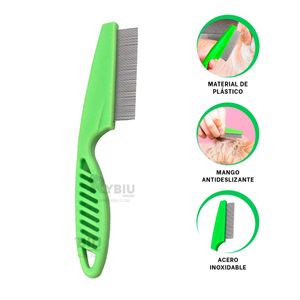 Peine Practico Quita Pulgas de Color Verde Y+Agendita
