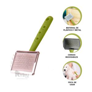 Peine para Animales Verde en Talla S Y+Post-it adhesivos
