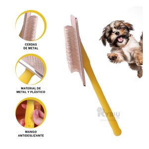 Peine Ligero con Mango Plastico Amarillo Talla M Y+Agendita